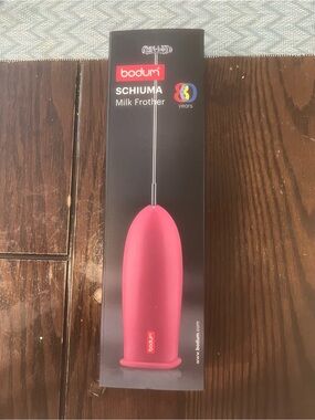Bodum Schiuma Battery Operated Pink Milk Frother